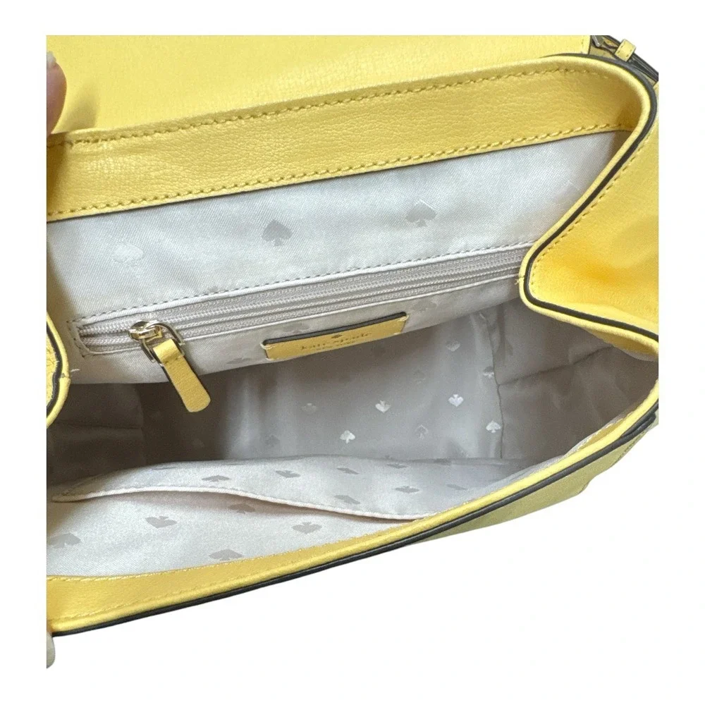 Kate Spade New York Daybreak Yellow‎ Medium Adel Refined Grain Leather Backpack